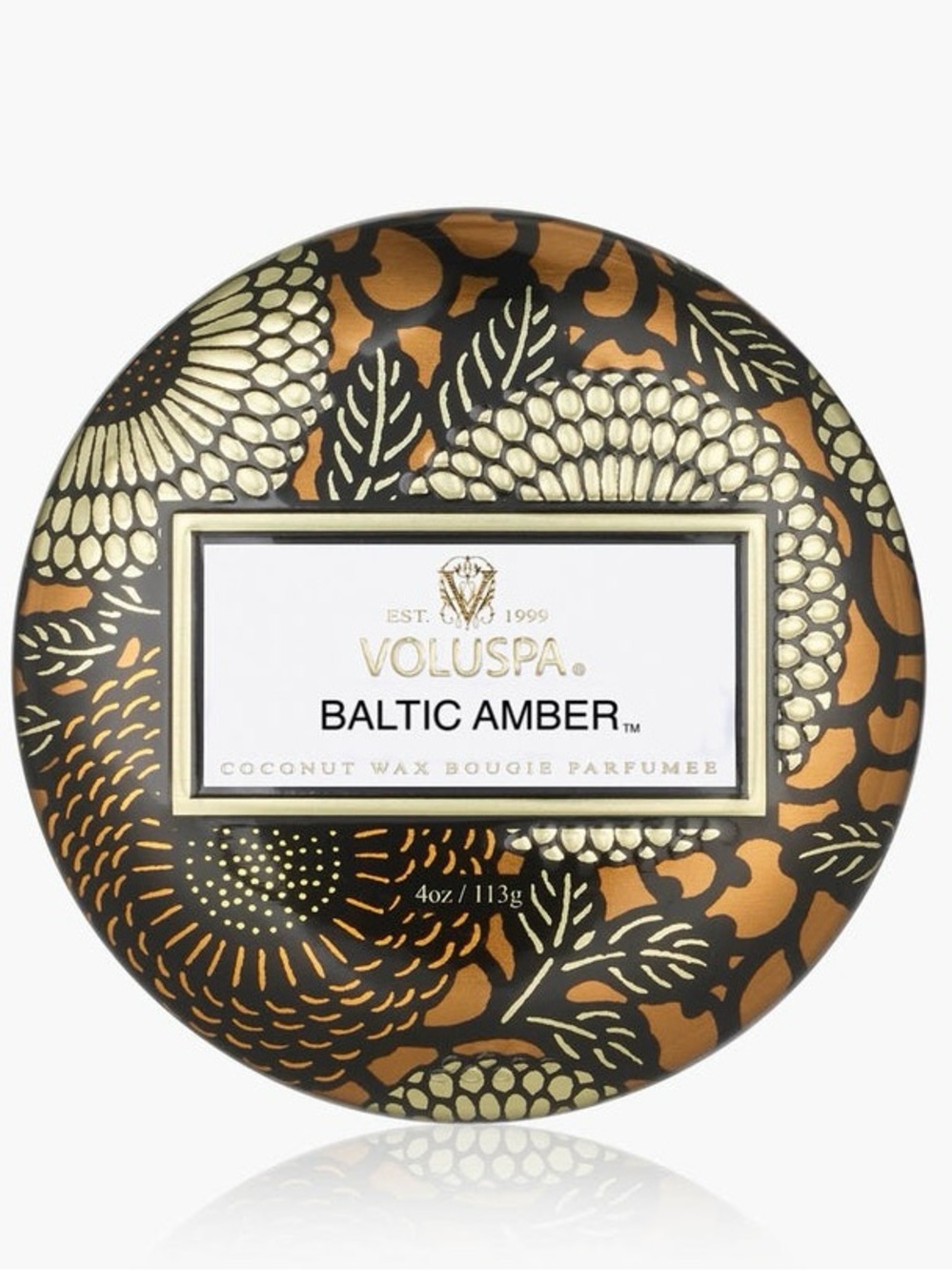 Voluspa - Baltic Amber Coconut Wax Candle - Tin - NEW
